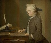 Jean Simeon Chardin Portrait of Auguste Gabriel Godefroy oil on canvas